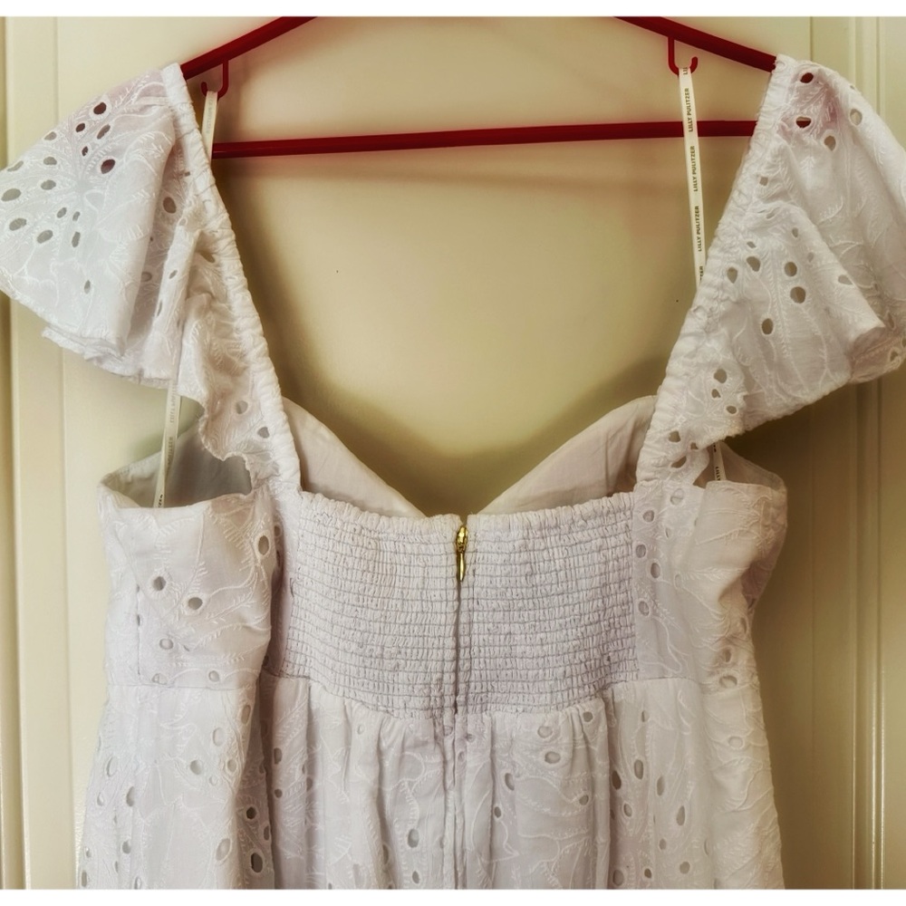 Lilly Pulitzer White Eyelet Midi Dress - Picture 5 of 5